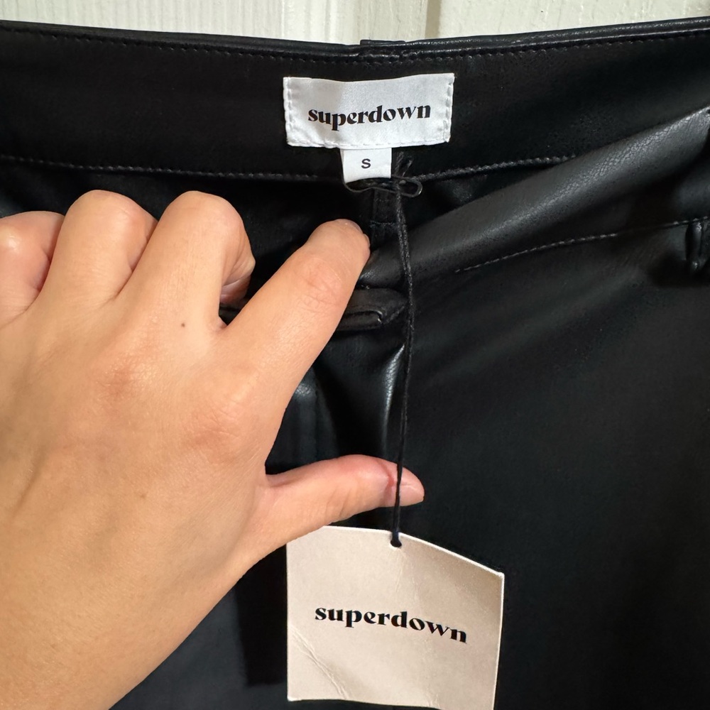 Superdown Alina Faux Leather Maxi Skirt - Black - Picture 4 of 4